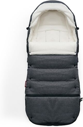 Momcozy Universal Stroller Footmuff | Easily Attaches to Most Strollers | Ultra-Plush,Weather-Proof | Deluxe Warm Stroller Bunting Bag | Extendable Stroller Cover for Winter | Adjustable Buckle in Saudi Arabia