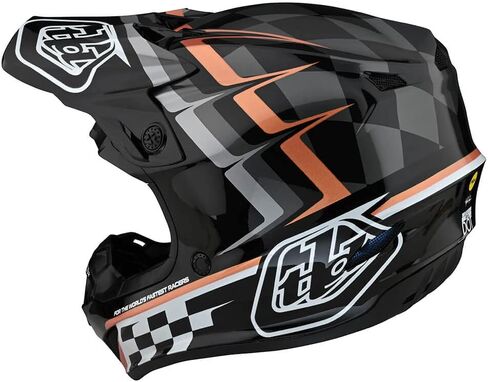 Troy Lee Designs SE4 Polyacrylite Mono Adult Motocross Helmet W/MIPS - وجه كامل للطرق الوعرة للدراجات النارية والدراجات الترابية ATV Powersports خوذة سباق رياضية مزدوجة - للرجال والنساء للجنسين (أسود، LG) in Saudi Arabia