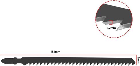 5pcs T344D Carbon Steel Laminated Reciprocating Saw Blade Construction Wood Woodworking Vertical Saw Blade Compatible with Bosch PST 700 E GST 150 BCE in Saudi Arabia