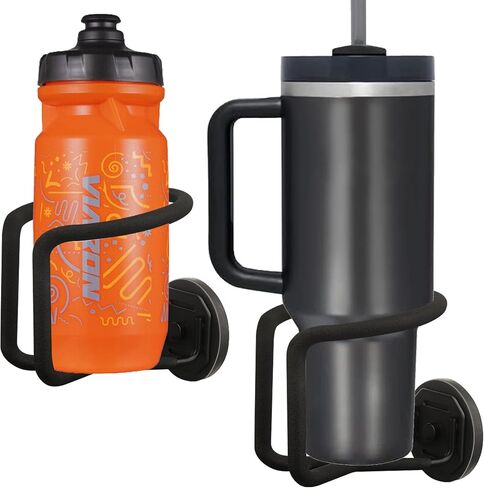 Magnetic Cup Holder Heavy Duty, 2 Pack Strong Magnetic Drink Holder, Magnetic Mount Water Bottle Holders, Vertical Cup Holder for Tractor Truck Forklifts Mower Boat on Metal Surface in Saudi Arabia