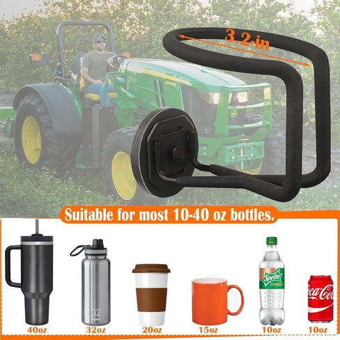 Magnetic Cup Holder Heavy Duty, 2 Pack Strong Magnetic Drink Holder, Magnetic Mount Water Bottle Holders, Vertical Cup Holder for Tractor Truck Forklifts Mower Boat on Metal Surface in Saudi Arabia