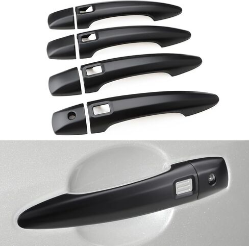 Exterior Door Handle Cover Compatible for Nissan Pathfinder 2022 2023 2024 Accessories Door Handle Protector Trim with 4 Holes for Auto Lock Sensors in Saudi Arabia