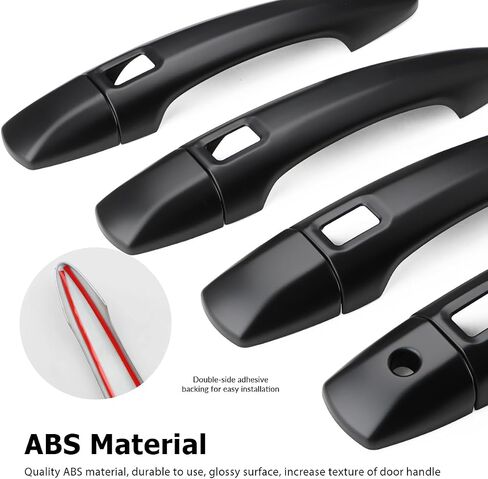 Exterior Door Handle Cover Compatible for Nissan Pathfinder 2022 2023 2024 Accessories Door Handle Protector Trim with 4 Holes for Auto Lock Sensors in Saudi Arabia