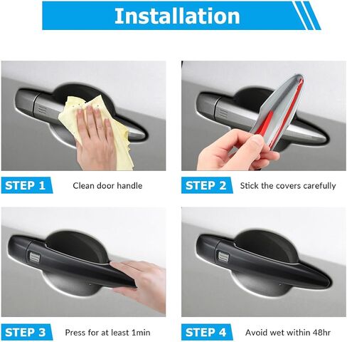 Exterior Door Handle Cover Compatible for Nissan Pathfinder 2022 2023 2024 Accessories Door Handle Protector Trim with 4 Holes for Auto Lock Sensors in Saudi Arabia