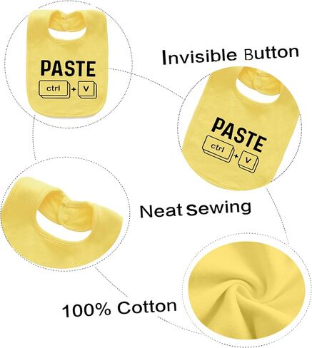 Baby Twins Bibs Copy Paste Newborn Baby Bibs Cute Unisex Bibs Set Toddler Baby Boy Girl Bibs in Kuwait