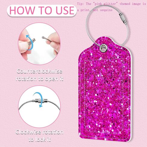 Luggage Tags for Suitcase,2 Pack Never a Failure Luggage Tag with Privacy Flap,Name ID Label and Metal Loop for Women Men Girls Baggage Bag Backpack Instrument in Kuwait