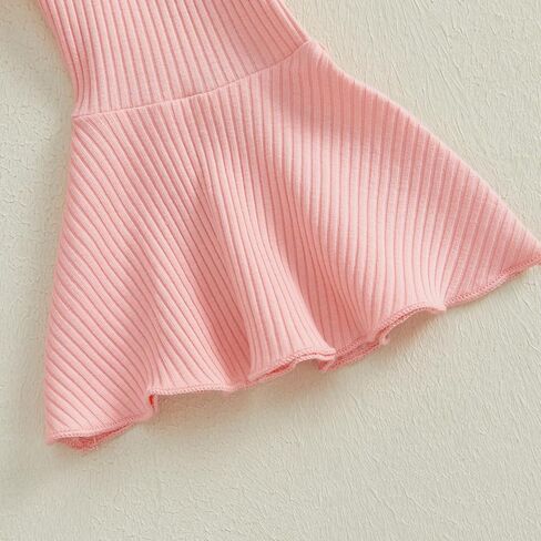 Toddler Baby Girl Western Bell Bottom Outfit Fall Winter Clothes Cowgirl Boots Hat Sweatshirt/Romper Flare Pants Set in Kuwait