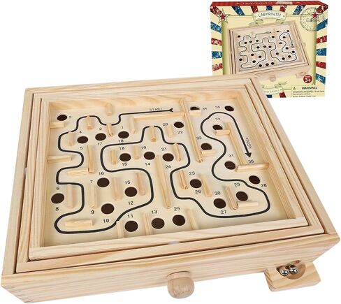 GOTHINK Wooden Balancing Pendulum Game, 42PCS Montessori Balancing Toys for Kids and Adults, Interactive Educational Toy for Children's Gift, Perfect for Parties & Travel in Saudi Arabia