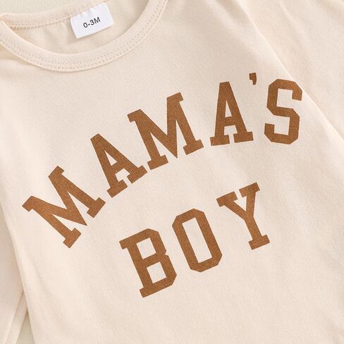 Newborn Baby Boy Clothes Fall Outfit Infant Letter/Tractor Print Romper Pants Set Coming Home 3PCS Matching Outfits in Saudi Arabia