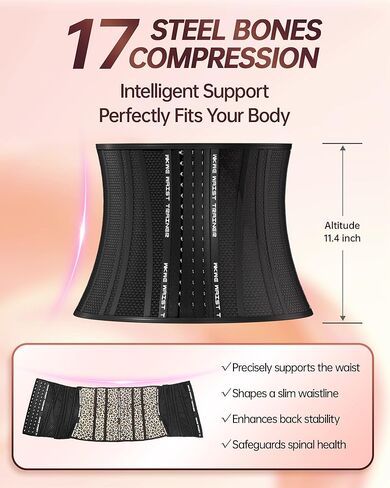 Waist Trainer for Women Lower Belly Fat - Breathable Long Torso Corset Shapewear for Tummy Control, Working out, Postpartum in Saudi Arabia