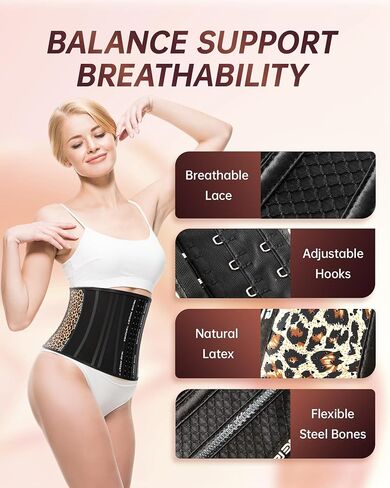Waist Trainer for Women Lower Belly Fat - Breathable Long Torso Corset Shapewear for Tummy Control, Working out, Postpartum in Saudi Arabia