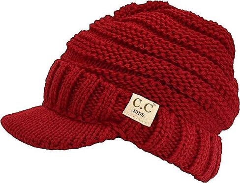 C.C Mommy and Me Beanies Women Kids Toddler Infant Mom and Baby Matching Christmas Outfits Winter Visor Brim in Saudi Arabia