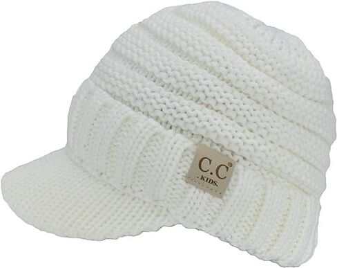 C.C Mommy and Me Beanies Women Kids Toddler Infant Mom and Baby Matching Christmas Outfits Winter Visor Brim in Saudi Arabia