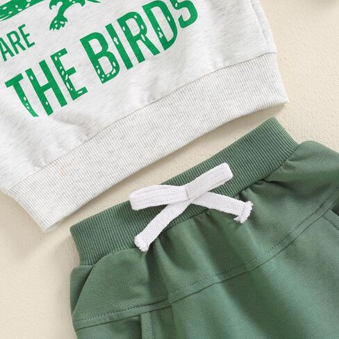 Toddler Baby Boy Clothes Letter Print Long Sleeve Sweatshirt Pullover Tops and Jogger Pants Cute Fall Winter Outfit in Kuwait