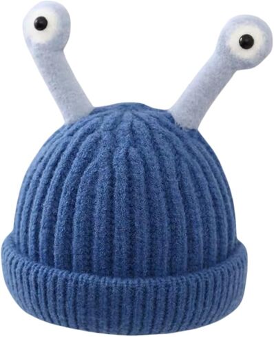 Baby Beanie Infant Toddler Winter Hat Soft Winter Warm with Squeaky Snail Antenna Knit Hats for Baby Boys Girls in Kuwait