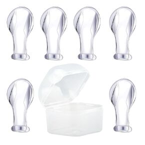 Adult Sized Pacifier Nipples: Replacement Silicone Big Teat - Value Pack with Case 6 Pack Large Size 6