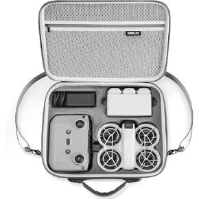 Neo Carrying Case for DJI Neo case, Storage Protective PU Bag for DJI Neo Fly More Combo Accessories, Compatible with RC-N3/N2 Remote Controller, Neo Intelligent Flight Battery, Charging Hub