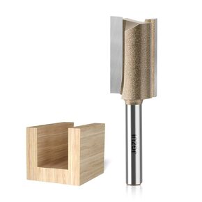 2Pcs Router Bit Set for Woodworking, 1/4" Shank, Slotted Diameter 0.12inch,Straight Flush Trim Bits, Professional Quality,Complete in Specifications