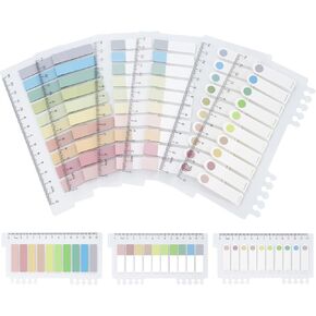 3 Designs Page Markers,10 Morandi Colors Index Tab,1200pcs Annotation Tabs for Book Accessories,Clear Book Sticky Note Tabs,Writable and Repositionable Book Flags Strip for Notebooks,Filing