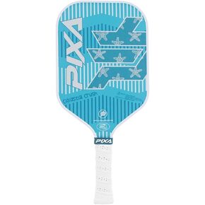 PIXA Coastal Crush Pickleball Paddle, T-300 Carbon Face, Friction Surface, 5.25 inch Handle, USAPA Approved, Beginner/Intermediate, Great Gift!