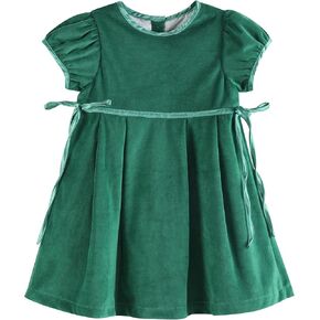 Lil cactus Baby and Girls Christmas Short Sleeve Dress