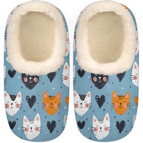 Slipper for Women Men, Fuzzy Memory Foam House Slippers Soft Cozy Warm Closed Back Slippers Lightweight Non-Slip Home Shoes Indoor Slippers
