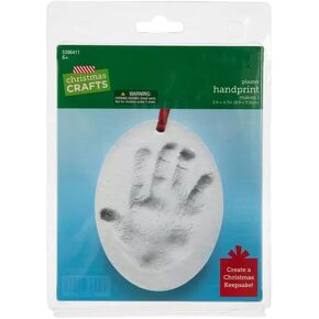 مجموعة زينة بصمة اليد من الجبس لعيد الميلاد - تصنع 1 in Kuwait