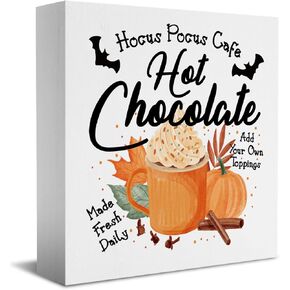 Halloween Decorations Halloween Decor Freshly Boo'd Coffee Sign Boo Decorations Halloween Kitchen Decor Halloween Coffee Sign Ghost Decorations Halloween Decor for Home Office 5 X 5 Inch
