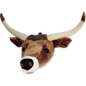 CARSTENS, INC. Woodland Nursery Décor Plush Trophy Wall Mount Head, White Tail Deer, Small