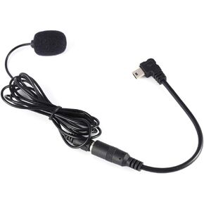 Black 3.5mm External Microphone Clip On Mic + Adapter Cable for GoPro Hero4 3/3+ with New Revamped Design, Electret Condenser Cartridge, Lightweight and Stylish for Better