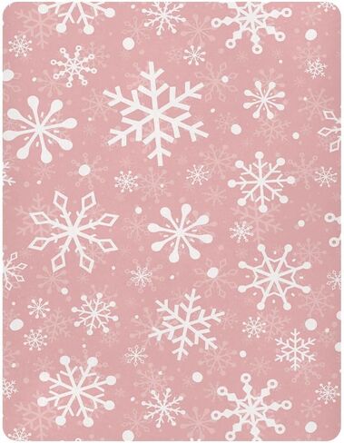 Christmas Snowflakes Fitted Crib Sheet for Boys Girls Baby Crib Sheet Crib Mattress Sheet Baby Sheets for Infant Baby,39 x 27 in in Saudi Arabia