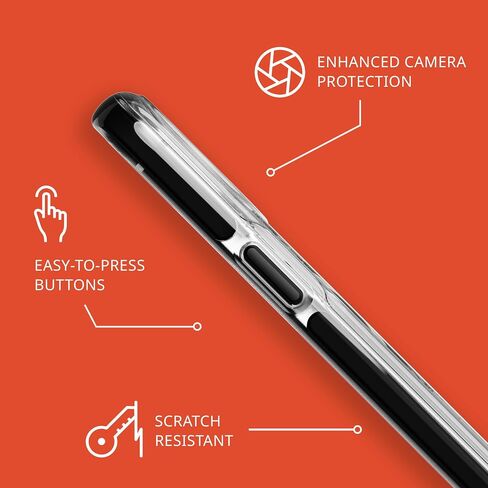 Tech21 Evo Crystal Kick case for iPhone 15 Pro - Compatible with MagSafe - Impact Protection Case - Clear/Black in Saudi Arabia