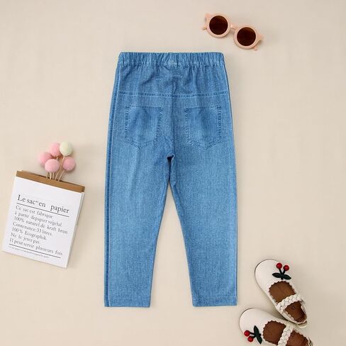 Toddler Baby Girl 2pcs Outfit Long Sleeve Ribbed Shirt Top Ripped Pant Sets Kids Fall Winter Clothes in Saudi Arabia
