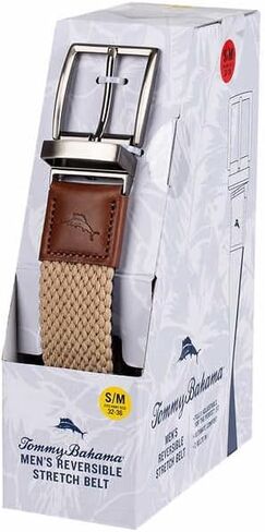 حزام مطاطي مضفر ذو وجهين للرجال من Tommy Bahama in Saudi Arabia