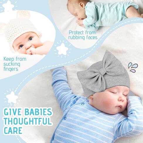 Zando Baby Girl Hats قبعة صغيرة للأطفال حديثي الولادة مع القوس الكبير قبعات الأطفال حديثي الولادة 0-6 أشهر قبعة المستشفى حديثي الولادة قبعات الرضع للأولاد والبنات قبعة صغيرة للأطفال قبعة Preemie قبعة شتوية للأطفال 4 عبوات 3 0-3 أشهر in Saudi Arabia