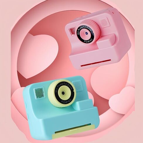Instant Print Camera for Kids,2.4 Inch Screen Kids Instant Cameras, Christmas Birthday Gifts Portable Kid’s Toy for Girls Boys Age 3-12 Years (Green) in Saudi Arabia