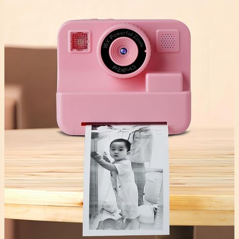 Instant Print Camera for Kids,2.4 Inch Screen Kids Instant Cameras, Christmas Birthday Gifts Portable Kid’s Toy for Girls Boys Age 3-12 Years (Green) in Saudi Arabia