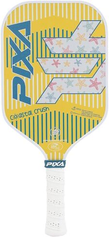 PIXA Coastal Crush Pickleball Paddle, T-300 Carbon Face, Friction Surface, 5.25 inch Handle, USAPA Approved, Beginner/Intermediate, Great Gift! in Saudi Arabia