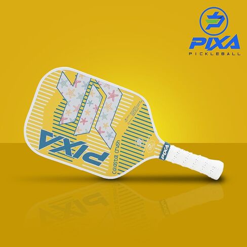 PIXA Coastal Crush Pickleball Paddle, T-300 Carbon Face, Friction Surface, 5.25 inch Handle, USAPA Approved, Beginner/Intermediate, Great Gift! in Saudi Arabia