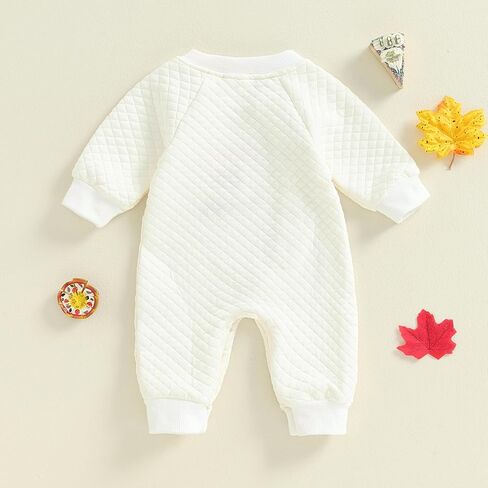 Hoanselay Baby Boy Girl Halloween/Thanksgiving Outfit Long Sleeve Romper Jumpsuit Newborn Fall Halloween/Thanksgiving Clothes in Kuwait