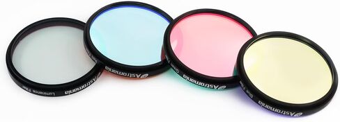 Astromania Deluxe Telescope LRGB 2 Inch Filter Set - Planet Colour Filters for Use with Monochrome CCD Cameras - Give Stunning and Excellent Astrophotographic Results in Kuwait