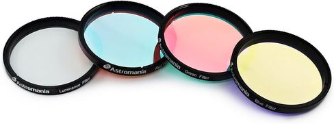 Astromania Deluxe Telescope LRGB 2 Inch Filter Set - Planet Colour Filters for Use with Monochrome CCD Cameras - Give Stunning and Excellent Astrophotographic Results in Kuwait