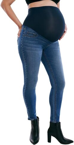 Motherhood Maternity Women's Secret Fit Over The Belly Skinny Ankle Pregnancy Jeans in Saudi Arabia