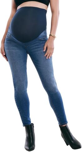 Motherhood Maternity Women's Secret Fit Over The Belly Skinny Ankle Pregnancy Jeans in Saudi Arabia