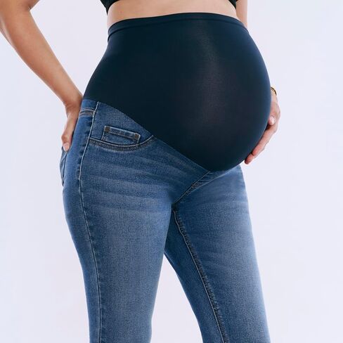Motherhood Maternity Women's Secret Fit Over The Belly Skinny Ankle Pregnancy Jeans in Saudi Arabia