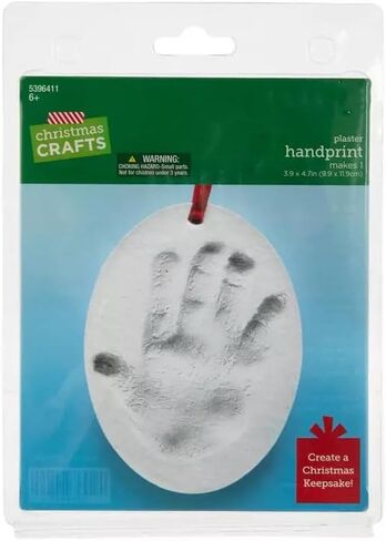 مجموعة زينة بصمة اليد من الجبس لعيد الميلاد - تصنع 1 in Kuwait