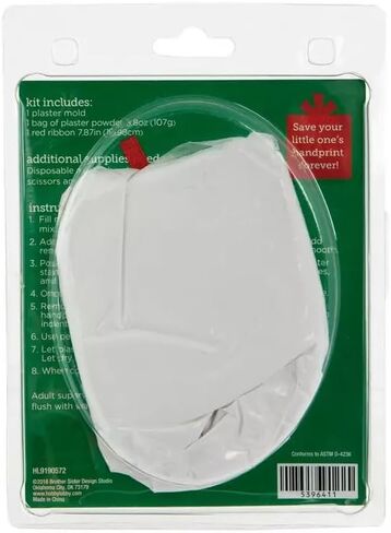 مجموعة زينة بصمة اليد من الجبس لعيد الميلاد - تصنع 1 in Kuwait