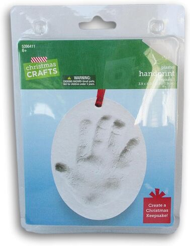 مجموعة زينة بصمة اليد من الجبس لعيد الميلاد - تصنع 1 in Kuwait