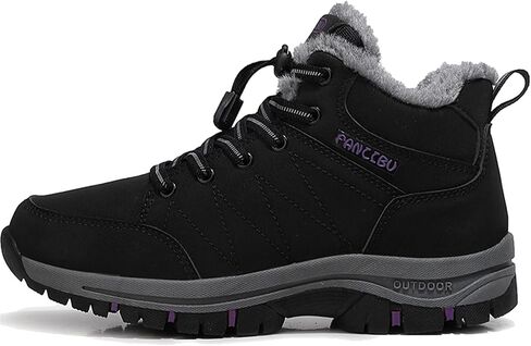 Moodeng Women's Winter Snow Boots Outdoor Hiking Boots Warm Waterproof Ankle Booties for Walking and Anti-Slip in Saudi Arabia