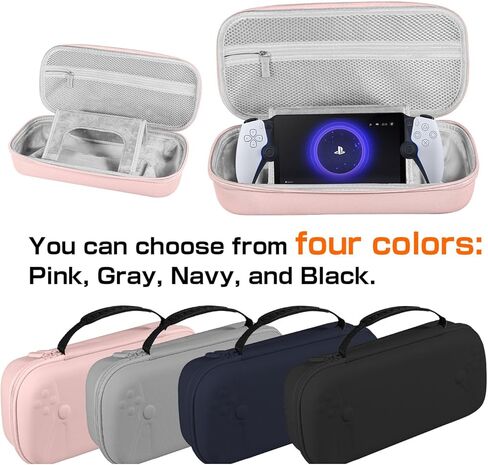 BEADY Carry Case For Playstation Portal remote player for PS5 Console holds accessories Travel and Storage Protection for charger and more PINK in Kuwait